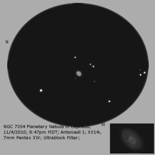 Digital Sketch of NGC 7354 and NGC 7479