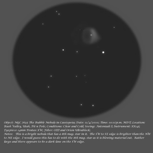 Digital Sketch of NGC 7354 and NGC 7479